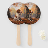 Éventail Bretagne Espagnol en automne Leaves automne Inspir (Devant et derrière)