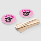 Éventail bride squad disco cowgirl pink (Non-assemblé)