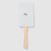 Éventail Brise tropicale Faire-part de mariage de couleur (Dos)