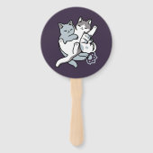 Éventail Brosse à lait - Chats à couchage mignon (Dos)