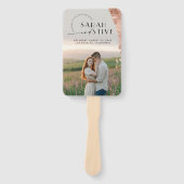 Éventail brosse rose or Simply Minimal Photo Mariage (Devant)