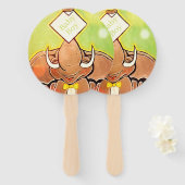 Éventail Bruce, Les Fans À Main De L'Épelle Eléphante (Devant et derrière)