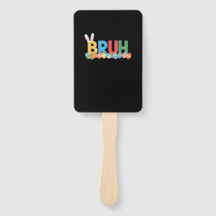 Éventail Bruh Bunny Pâques mème mignon Pour Enfants _10