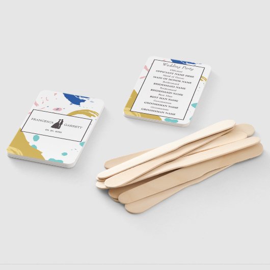 Éventail Brush Stroke Et Silhouette (Non-assemblé)