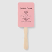 Éventail Bubblegum Blush Wedding (Dos)