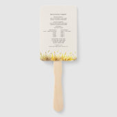 Éventail Buffalo Autumn Mountain Wedding Program (Dos)