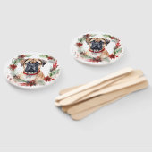 Éventail Bullmastiff Noël Wreath Festive Pup (Non-assemblé)