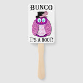 Éventail Bunco Dice Game Elegant Cute Owl (Dos)