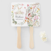 Éventail Bunny Invitation d'anniversaire, Certains lapins e (Devant et derrière)