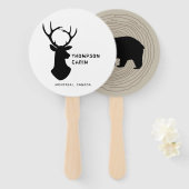 Éventail Cabine rustique (Devant et derrière)