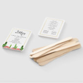 Éventail Cactus du désert moderne, Succulent et Floral (Non-assemblé)