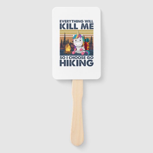 Éventail Cadeau Camper | J'ai choisi Go Randonnée Anniversa (Devant)