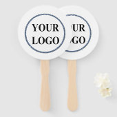 Éventail Cadeau de Noël AJOUTER VOTRE LOGO Joyeux Noël (Devant et derrière)