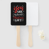 Éventail Cadeau de Noël Vous êtes mon cadeau de Noël préfér (Devant et derrière)