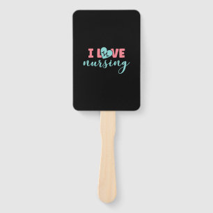 Éventail Cadeau infirmière I Love Nursing