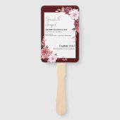 Éventail Cadre de fleurs d'automne (Devant)