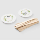 Éventail Cadre doré géométrique moderne Feuille Floral (Non-assemblé)