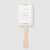 Éventail Cadre Elégance Simple Moderne Mariage programme (Devant)