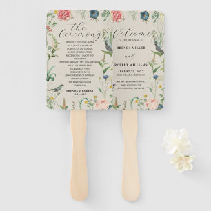Éventail Cadre Mariage Fleur sauvage Secret Garden 2