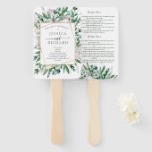 Éventail Cadre rustique verdoyant été, Ventilateur à main (Devant et derrière)