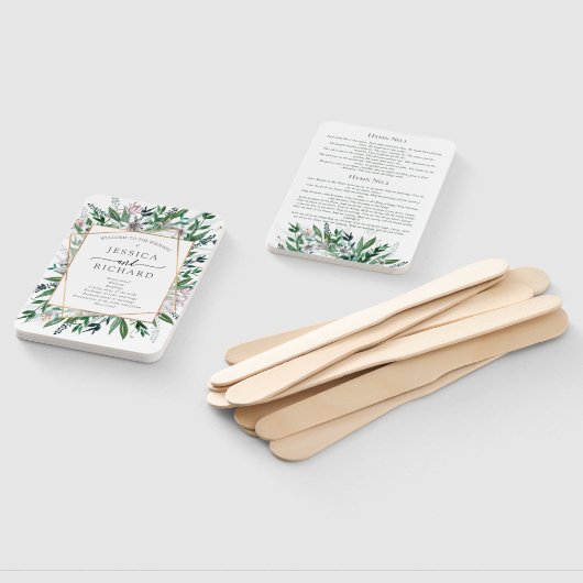 Éventail Cadre rustique verdoyant été, Ventilateur à main (Non-assemblé)