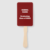 Éventail Calendrier de la cérémonie de remise des diplômes  (Devant)