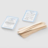 Éventail Calendrier des événements du jour de mariage de vo (Non-assemblé)