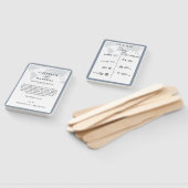 Éventail Calendrier des événements du jour du mariage de vo (Non-assemblé)