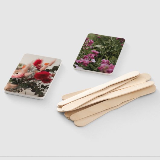 Éventail Camellia (Non-assemblé)