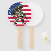Éventail Camo Bigfoot Sasquatch (Devant et derrière)
