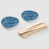 Éventail Camo Monocolore Bleu Acier (Non-assemblé)