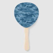 Éventail Camo Monocolore Bleu Acier (Dos)
