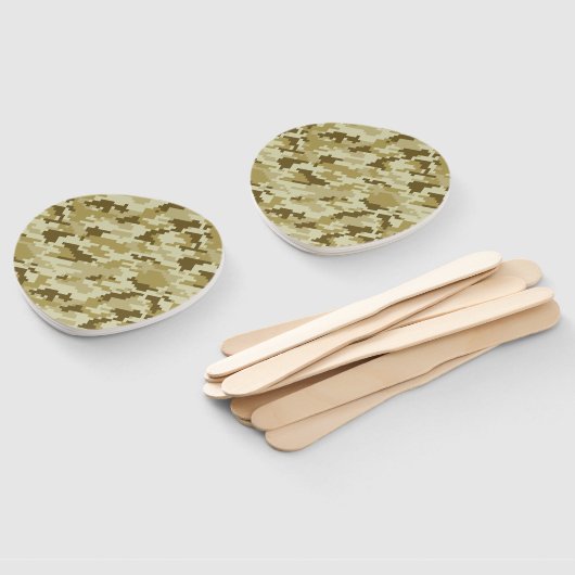 Éventail Camouflage 8 bits pour désert numérique / Camo (Non-assemblé)