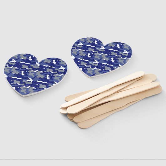 Éventail Camouflage Bleu Clair Amateurs de Camo Étincelant (Non-assemblé)