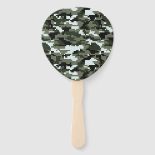 Éventail Camouflage urbain numérique à 8 bits / Camo