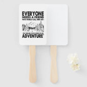 Éventail Camper Gift | Everyone Needs A Friend Birthday (Devant et derrière)
