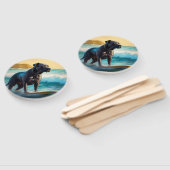 Éventail Cane Corso Beach Surf Peinture (Non-assemblé)