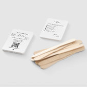 Éventail Capturez la carte de code QR Love Mariage, Carte p (Non-assemblé)