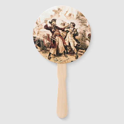 Éventail Capturez, pirate Barbe Noire, La Revanche de la Re (Devant)