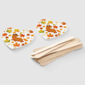 Éventail Capybara Fall Fan | Design animal à thème d'automn (Non-assemblé)