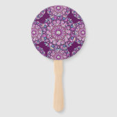 Éventail Cardinal Red Rosace (Dos)