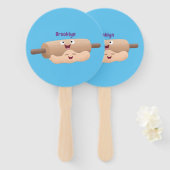 Éventail Caricature à pâte molle et à pâte molle (Devant et derrière)