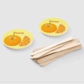 Éventail Caricature d'agrumes d'orange (Non-assemblé)