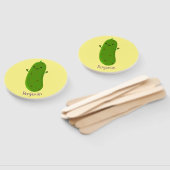 Éventail Caricature de cornichon joyeux (Non-assemblé)