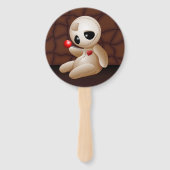 Éventail Caricature de poupée vaudou en amour (Devant)