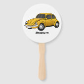 Éventail Caricature de voiture classique (Dos)