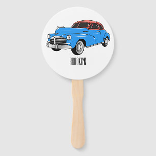 Éventail Caricature de voiture classique 1948