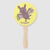Éventail Caricature de vol de chauve-souris (Dos)