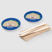 Éventail Caricature joli sourire taco dessin animé (Non-assemblé)