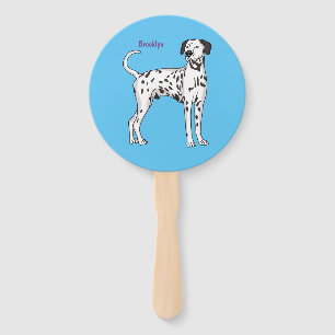 Éventail Caricature pour chien dalmate